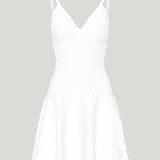Balmain Quilted knit mini dress