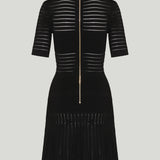 Balmain V-neck knit mini dress