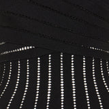 Balmain Fléchage halterneck knit jersey midi dress