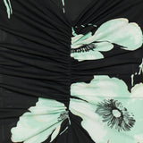 Alaïa Draped printed dress