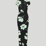 Alaïa Draped printed dress