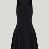 Alaïa Cross-front knit mini dress