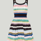 Alaïa Tiered pointelle-knit mini dress