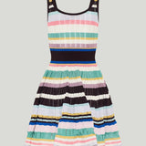 Alaïa Tiered pointelle-knit mini dress