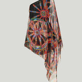 Dolce & Gabbana One-shoulder Carretto-print chiffon mini dress