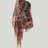 Dolce & Gabbana One-shoulder Carretto-print chiffon mini dress