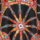 Dolce & Gabbana Carretto-print twill mini kaftan dress
