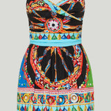 Dolce & Gabbana Carretto cotton mini dress