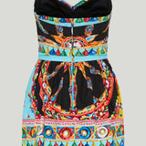 Dolce & Gabbana Carretto cotton mini dress