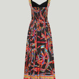 Dolce & Gabbana Carretto-print poplin midi dress