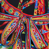Dolce & Gabbana Carretto-print silk mini dress