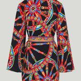 Dolce & Gabbana Carretto-print silk mini dress