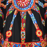 Dolce & Gabbana Carretto silk twill kaftan