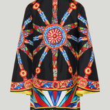 Dolce & Gabbana Carretto silk twill kaftan