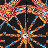Dolce & Gabbana Carretto-print charmeuse mini dress