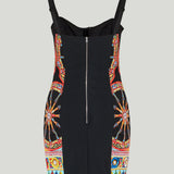 Dolce & Gabbana Carretto-print charmeuse mini dress
