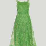 Carolina Herrera Hydrangea lace midi dress
