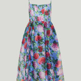 Carolina Herrera Floral-print silk crepe midi dress