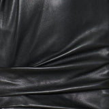 Isabel Marant Alia gathered draped leather mini dress