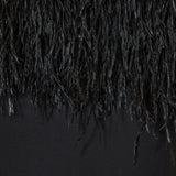 Loulou de Saison Sonia feather-trimmed dress
