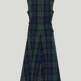 JW Anderson Checked cotton cloqué midi dress