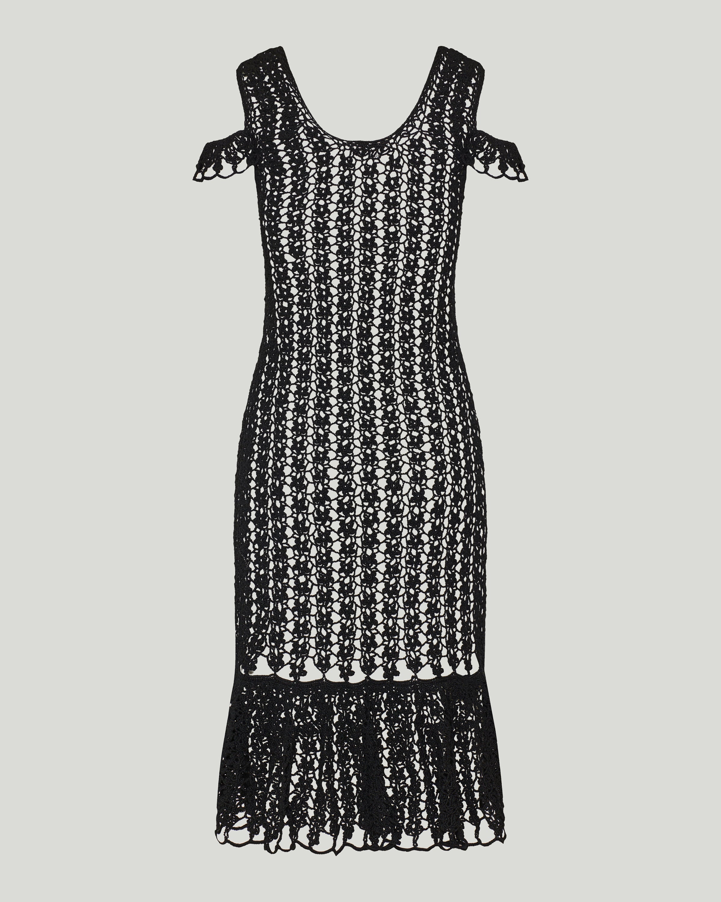 JW Anderson Ruffled crochet cotton midi dress – Luisa World