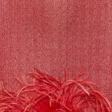Oséree Lurex Plumage feather mini dress