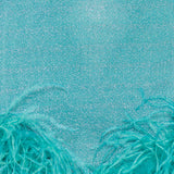 Oséree Lumière Plumage necklace mini dress