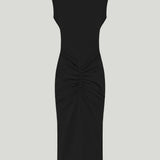 Jacquemus La Robe Alba ruched midi dress