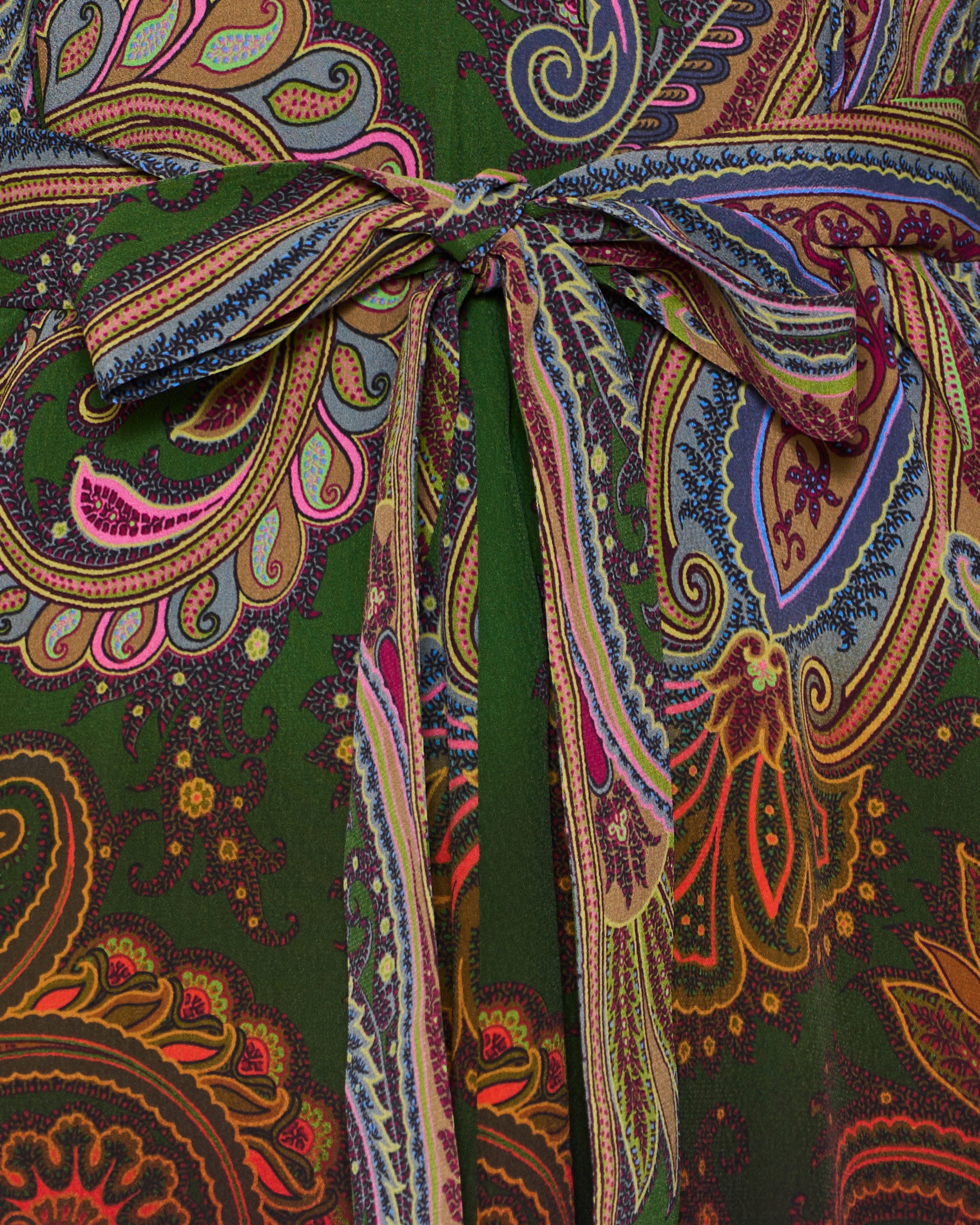 etro paisley print tiered crinkle silk embroidered mini dress Etro Paisley-print Tiered Crinkle-silk Embroidered Mini Dress In Yellow