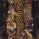 Etro Leopard-print cape-sleeve mini dress