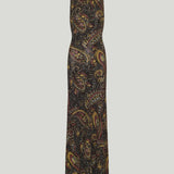 Etro Paisley-print metallic ribbed-knit maxi dress