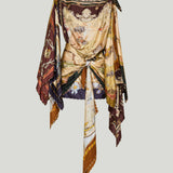 Zimmermann Valiant draped scarf silk mini dress