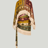 Zimmermann Valiant cape-effect silk mini dress