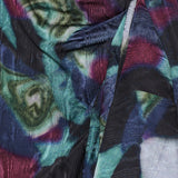 Dries Van Noten Marbled moiré-print draped midi dress