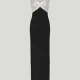 Hervé Léger Metallic Bonnie gown