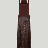 Johanna Ortiz Paisley Lace Racerback Dress