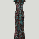 Etro Paisley velvet devoré gown