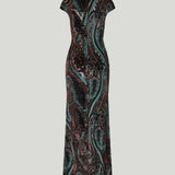 Etro Paisley velvet devoré gown