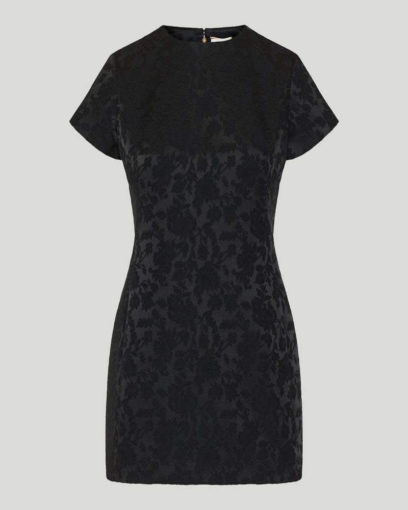 Saint Laurent Floral devoré cotton-blend mini dress