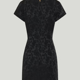 Saint Laurent Floral devoré cotton-blend mini dress