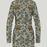 Saint Laurent Jardin brocade mini dress
