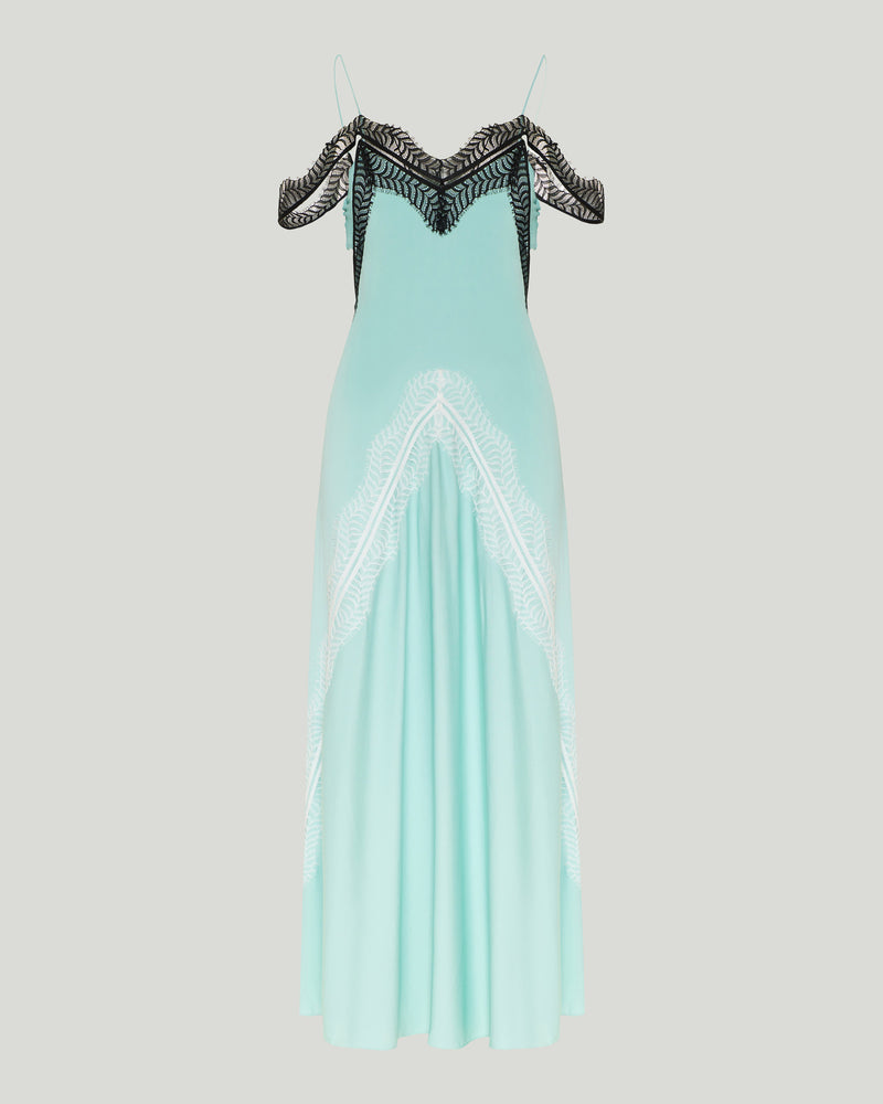 Christopher Esber Lace-trim maxi dress