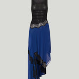 Christopher Esber Cutaway lace gathered tank long dress