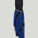 Christopher Esber Cutaway lace gathered tank long dress