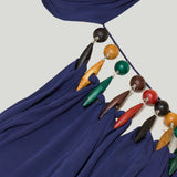 Christopher Esber Tropique Droplet halter maxi dress