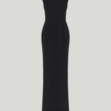 Ilkyaz Ozel Fuji asymmetric crepe gown