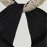 Ilkyaz Ozel Rio embellished cutout gown