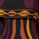 Pucci Cape-detail printed silk-twill maxi dress