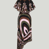 Pucci Iride and Baiadera-print crepe de chine dress